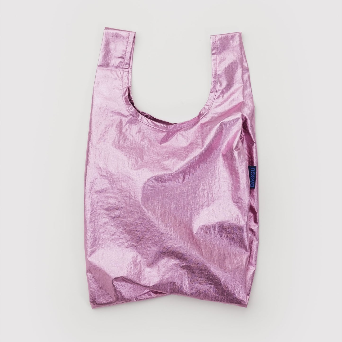 BAGGU Blush Metallic Baby Baggu