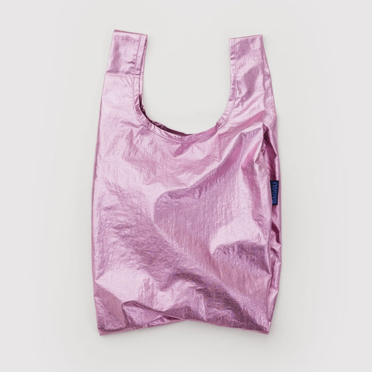 BAGGU Blush Metallic Baby Baggu
