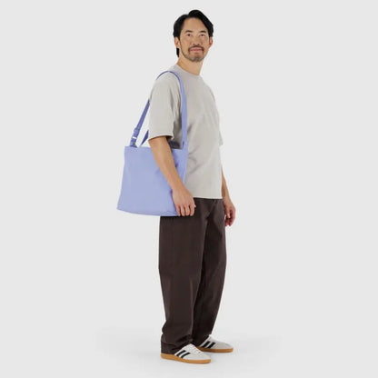 BAGGU French Blue Horizontal Zip Duck Bag