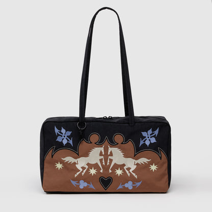 Medium Nylon Bowler Bag