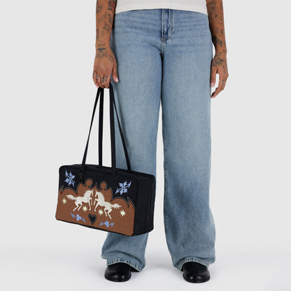 Medium Nylon Bowler Bag