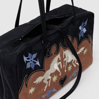 Medium Nylon Bowler Bag