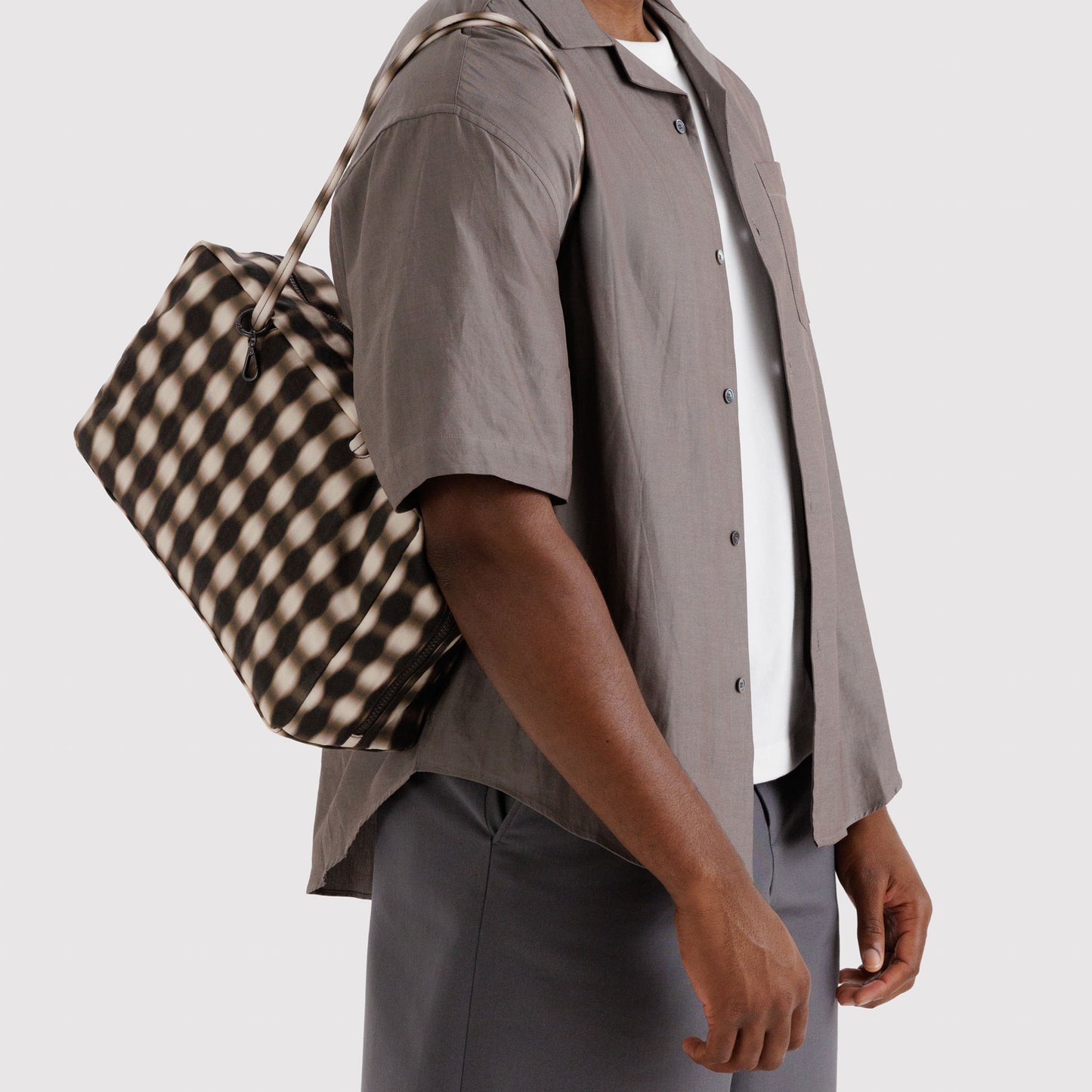 Medium Nylon Bowler Bag