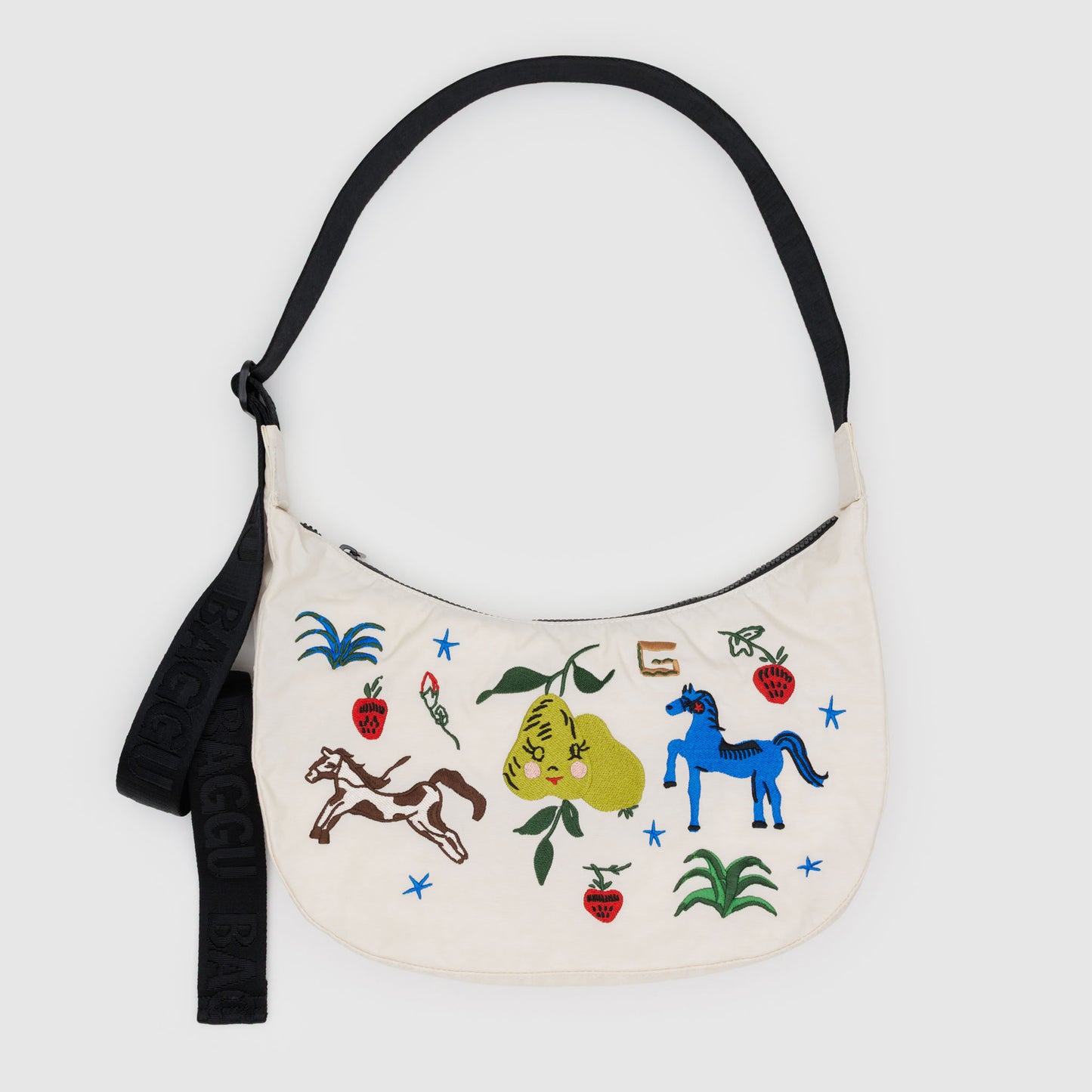 Medium Nylon Crescent Bag