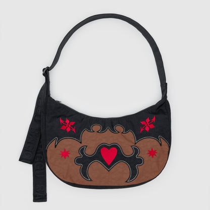 Medium Nylon Crescent Bag