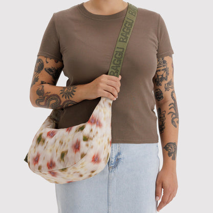 Medium Nylon Crescent Bag