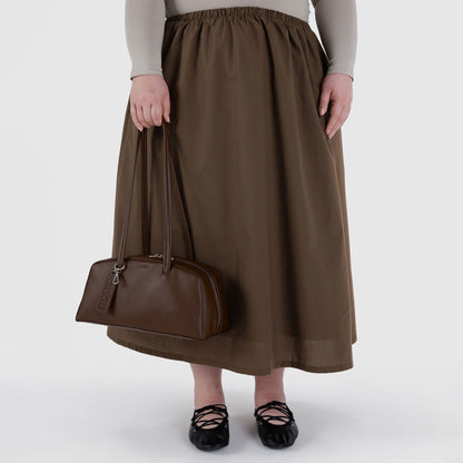 Recycled Leather Bowler Bag