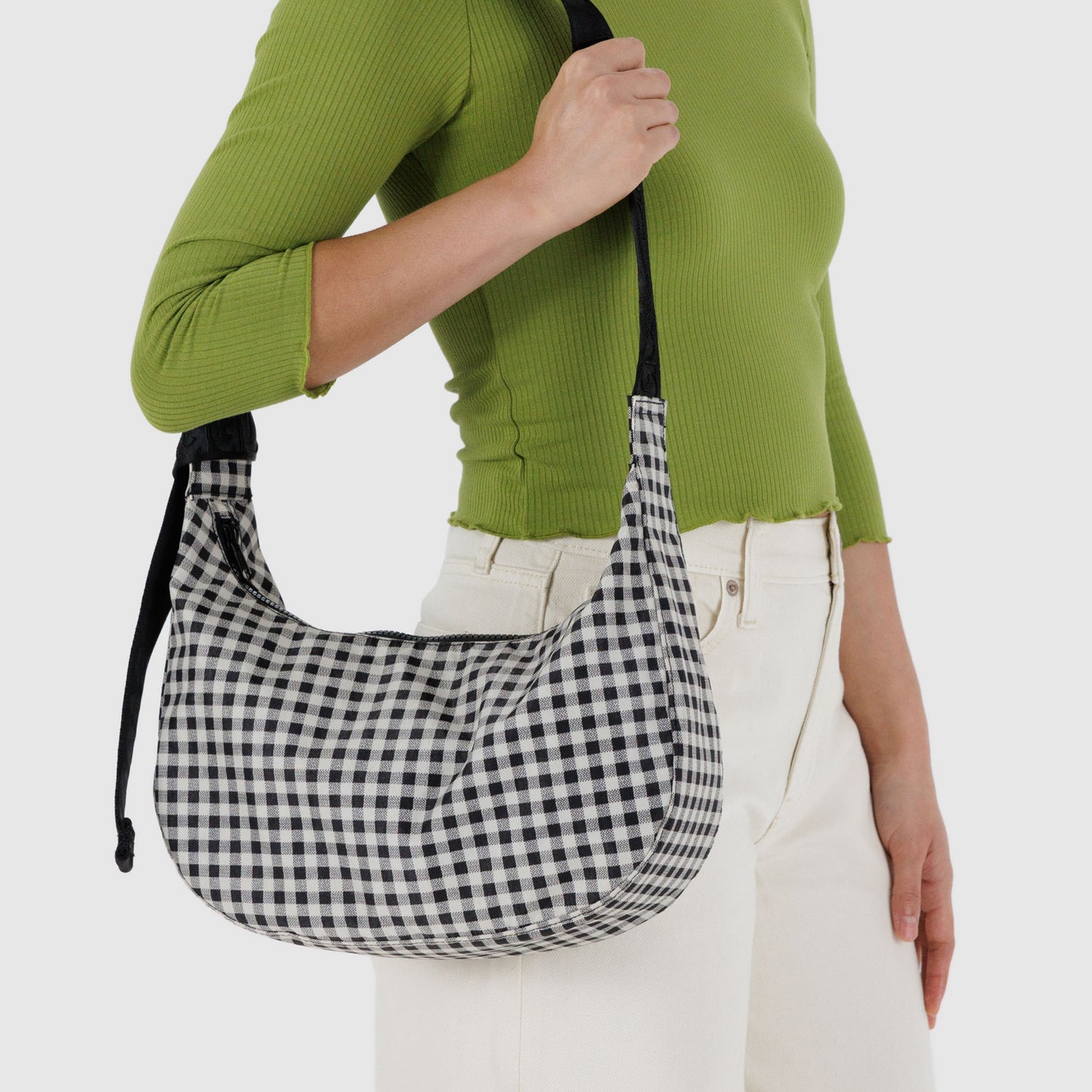 Medium Nylon Crescent Bag