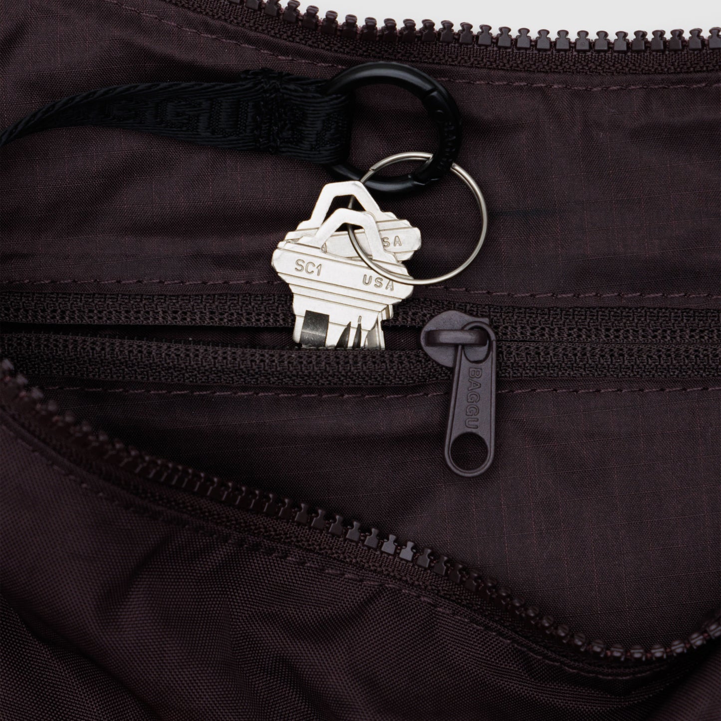 Medium Nylon Crescent Bag