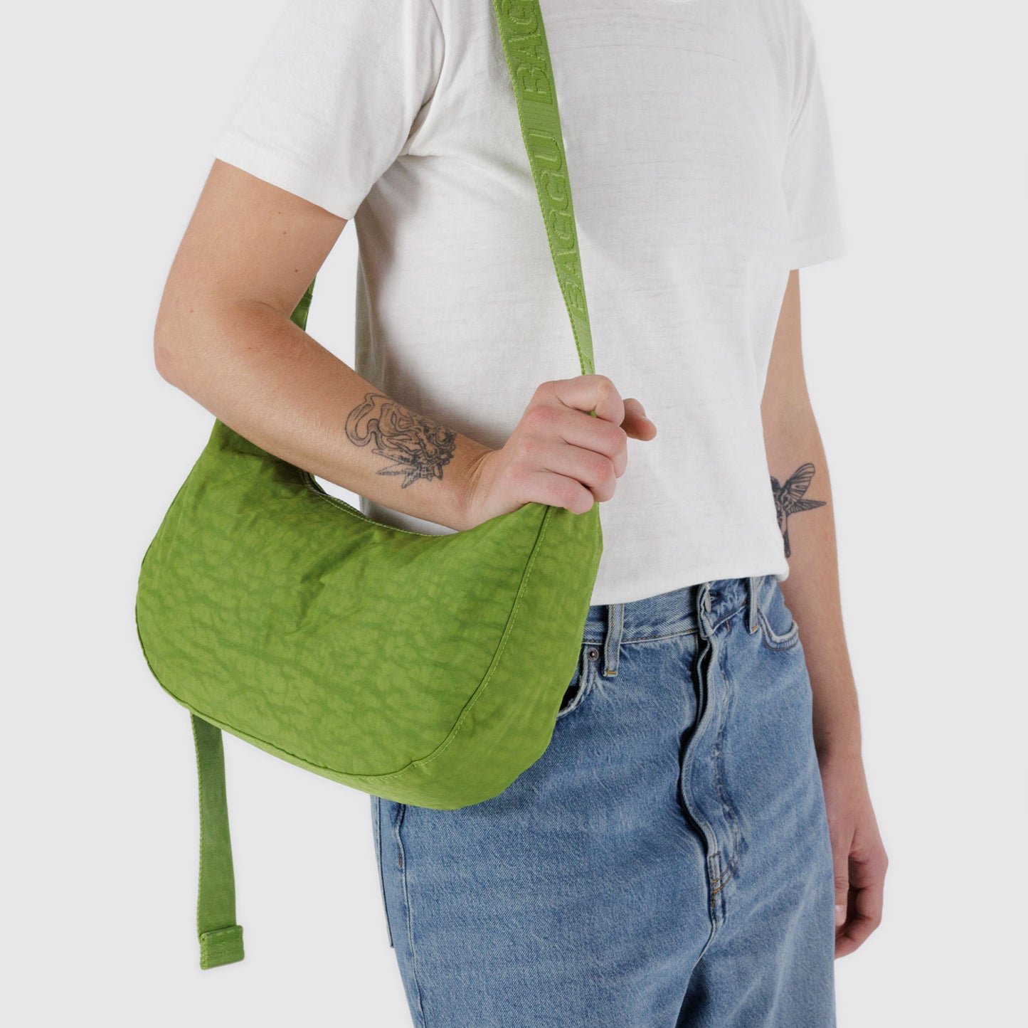 Medium Nylon Crescent Bag