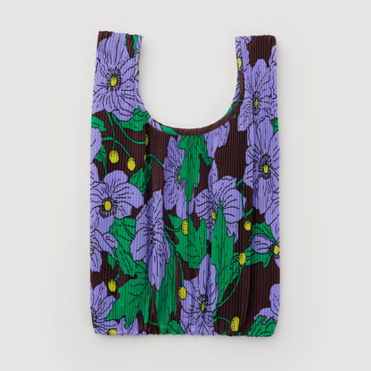 BAGGU Maroon Poppy Pleated Baggu