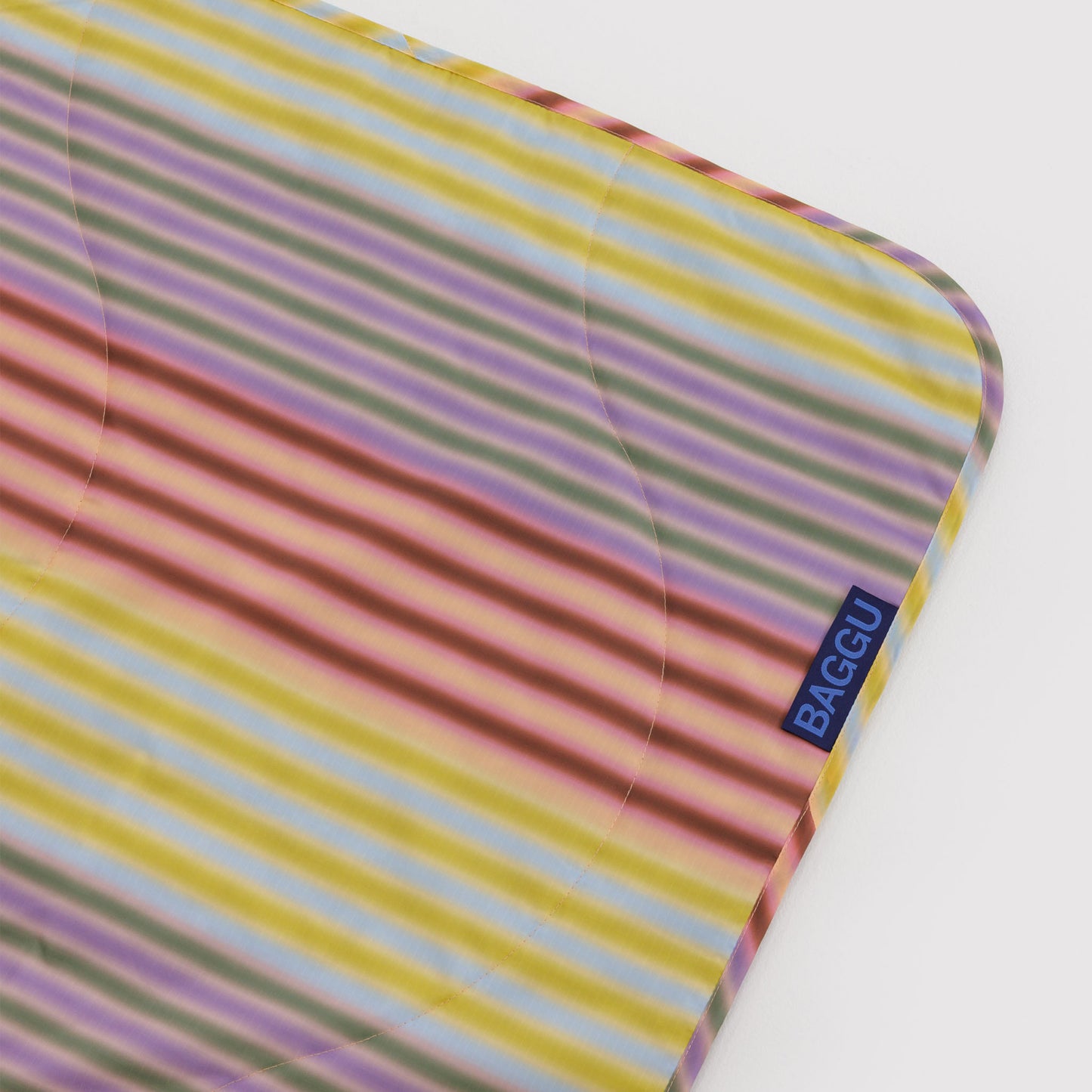 BAGGU Puffy Picnic Blanket: Gradient Stripe Multi