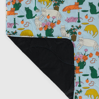 BAGGU Puffy Picnic Blanket: Table Cats