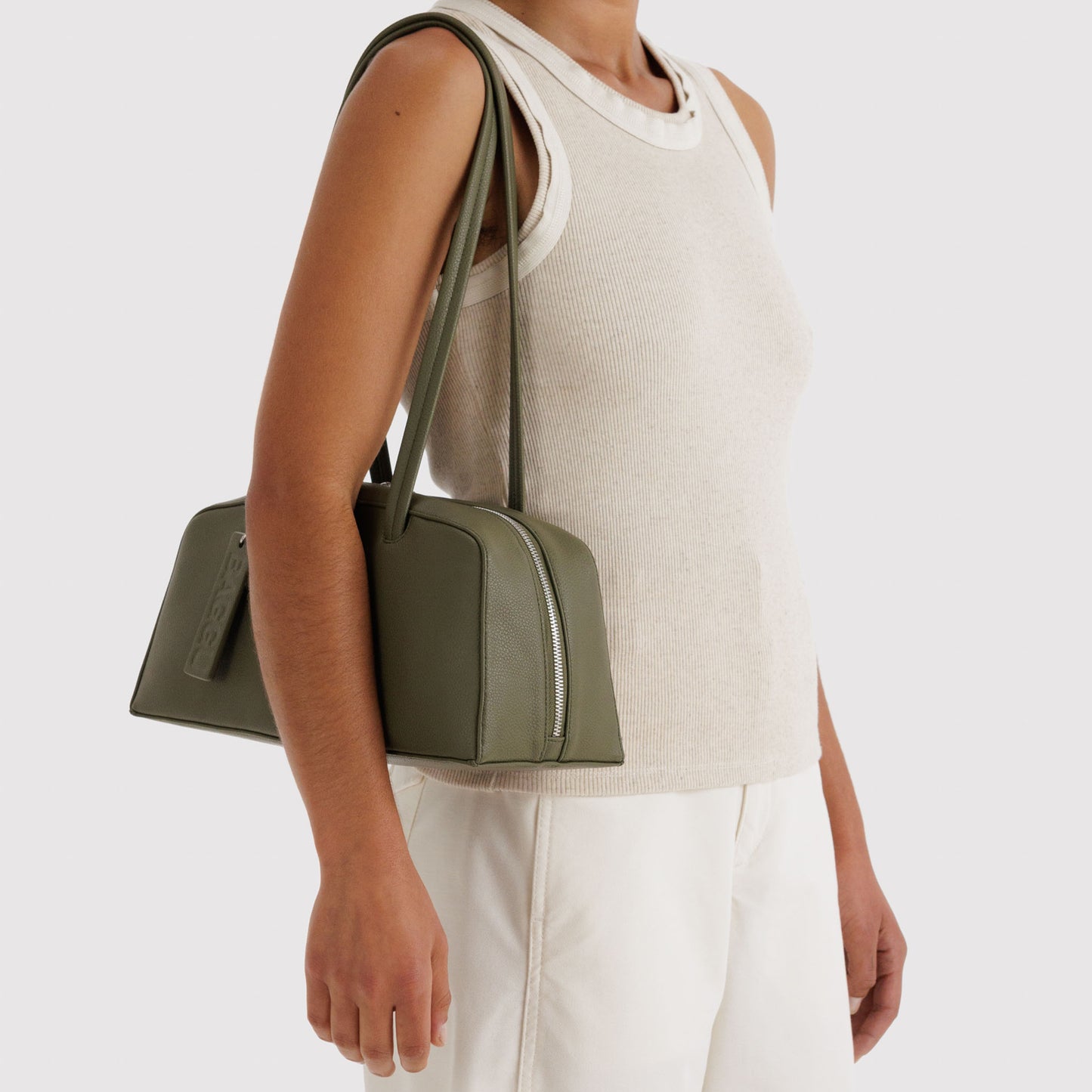 Recycled Leather Bowler Bag
