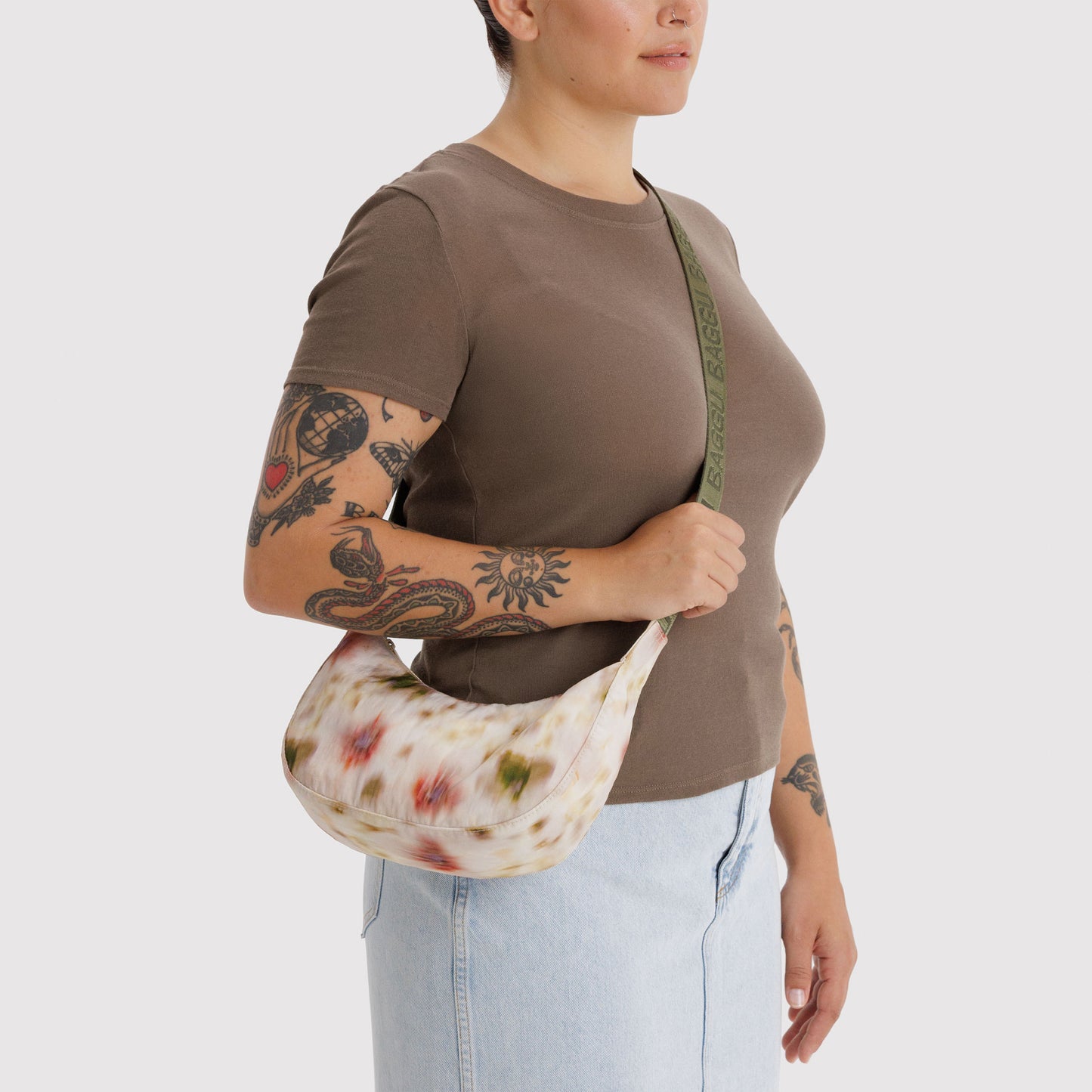 Small Nylon Crescent Bag