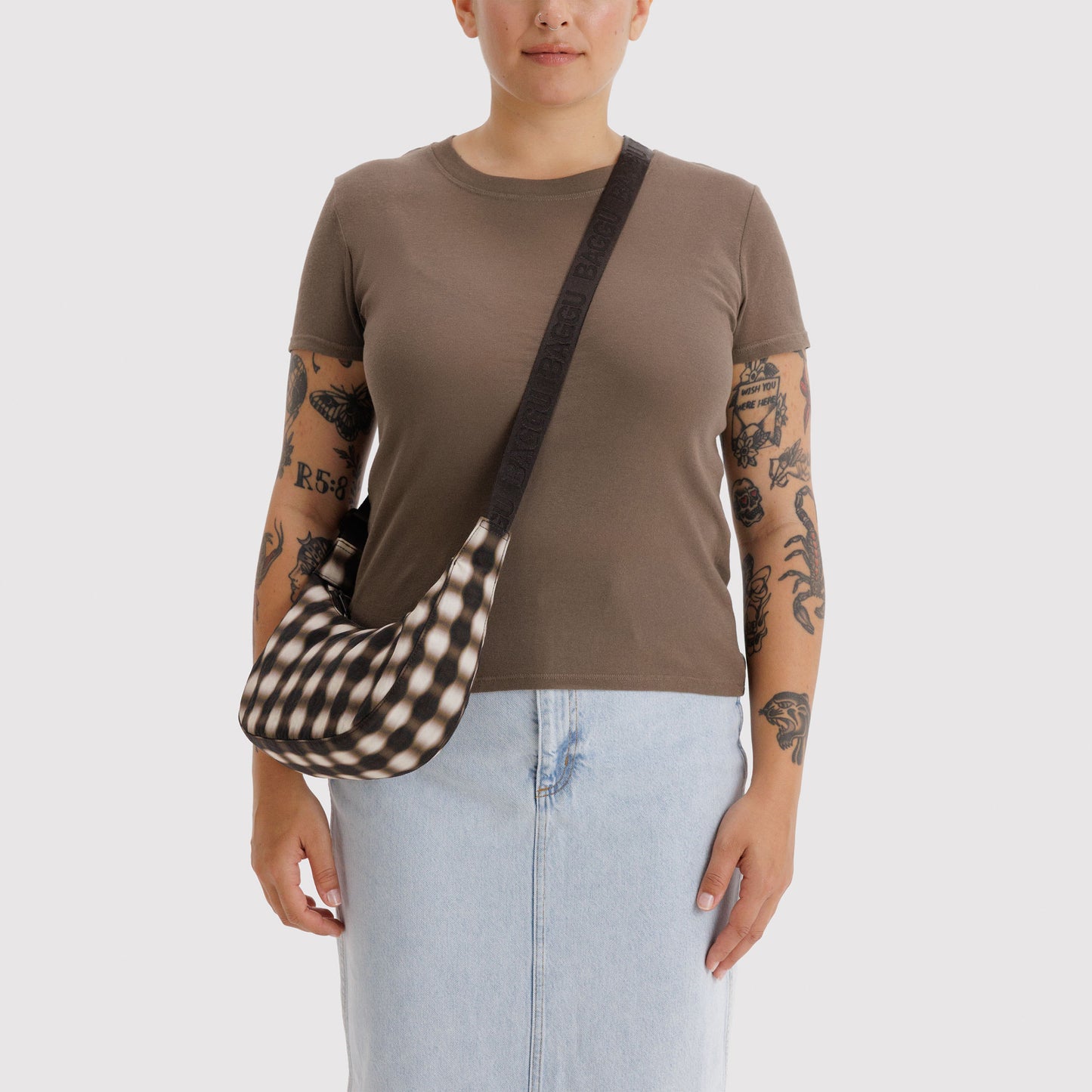 Small Nylon Crescent Bag