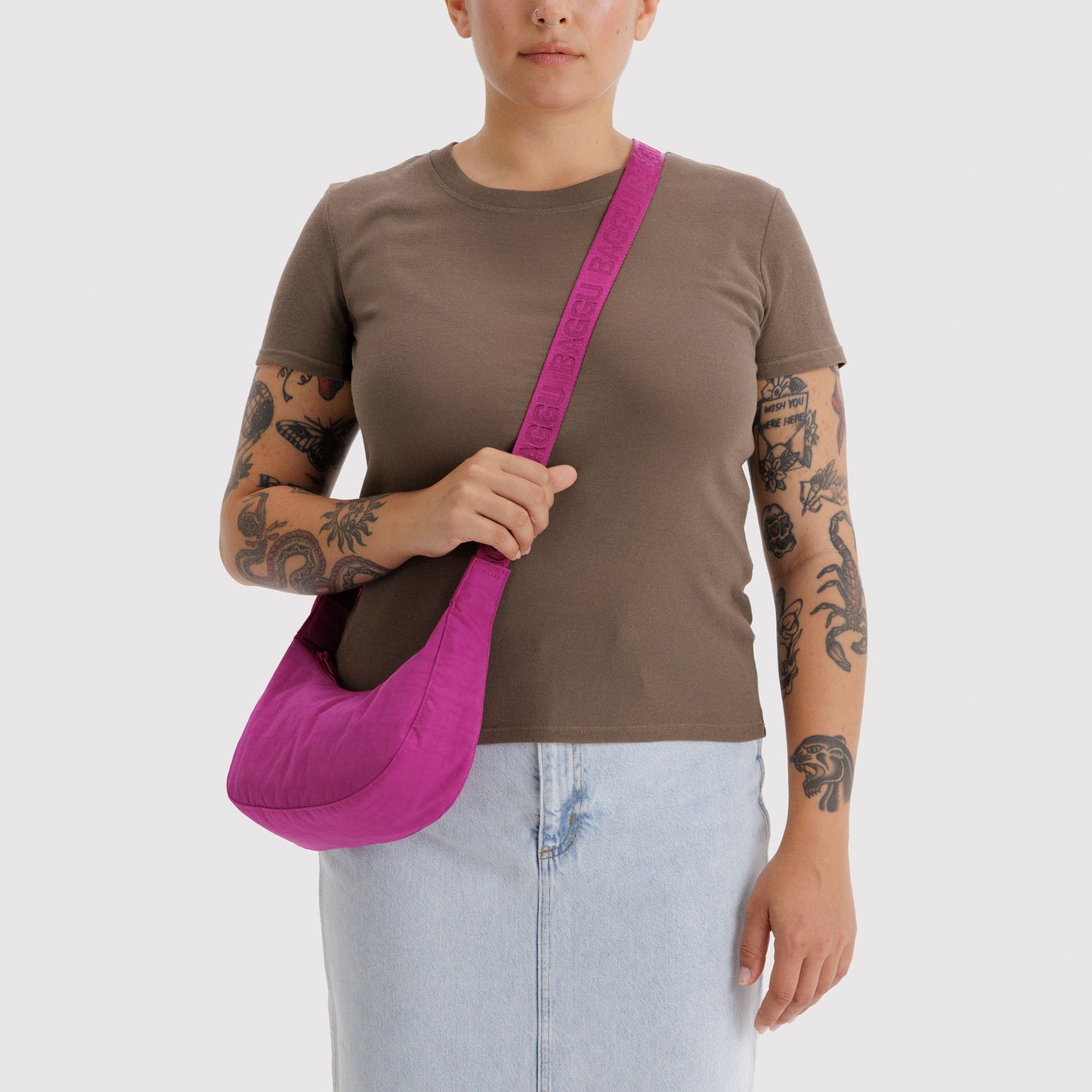 Small Nylon Crescent Bag