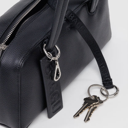 Small Recycled Leather Bowler Bag