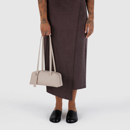 Small Recycled Leather Bowler Bag