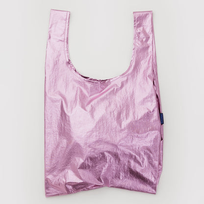 BAGGU Blush Metallic Standard Baggu