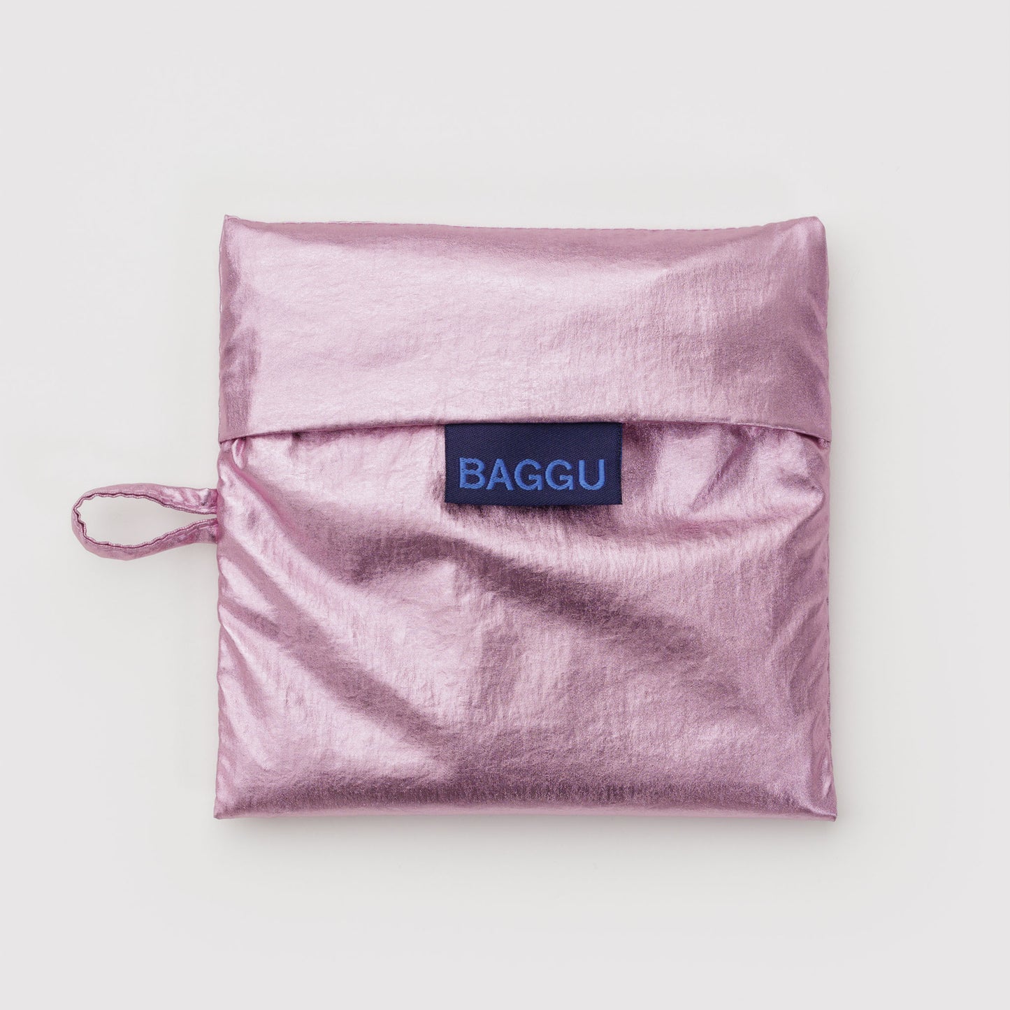BAGGU Blush Metallic Standard Baggu