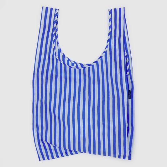 BAGGU Blue Painted Stripe Standard Baggu