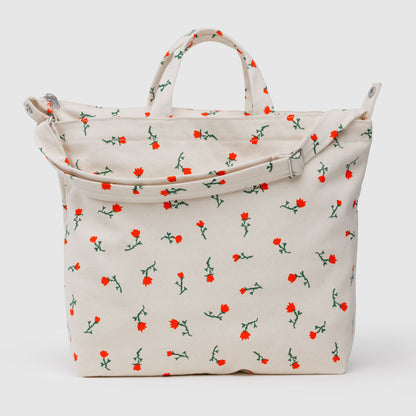 BAGGU Painted Wildflower Horizontal Zip Duck Bag