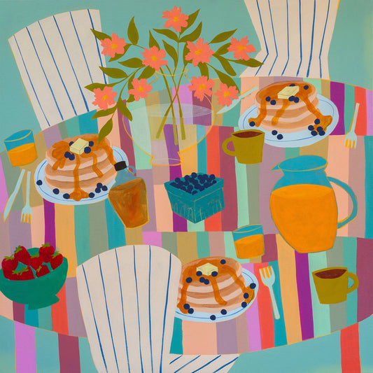 Bailey Schmidt: Blueberry Pancakes Print