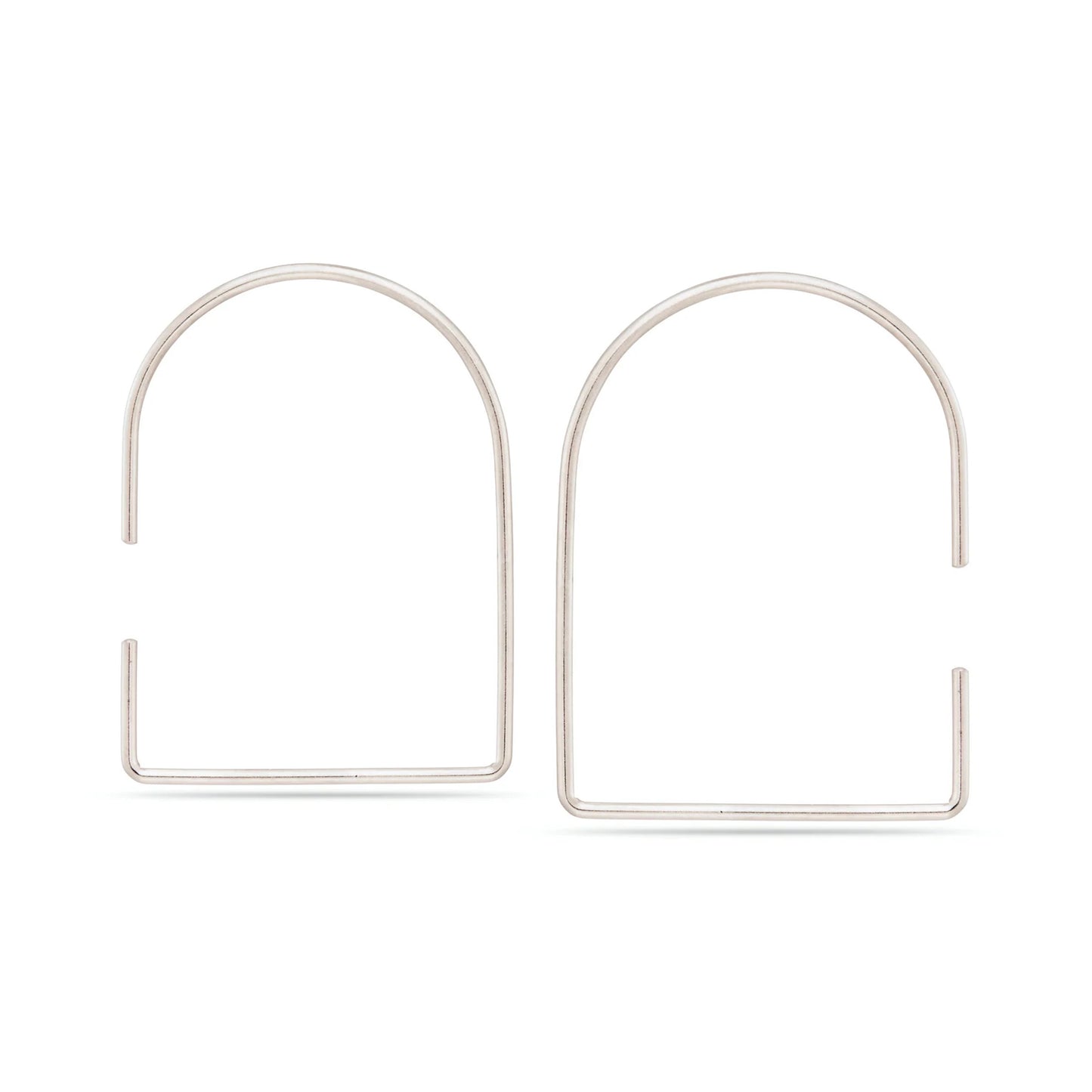 Portal Earrings in Silver