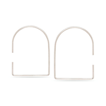 Portal Earrings in Silver