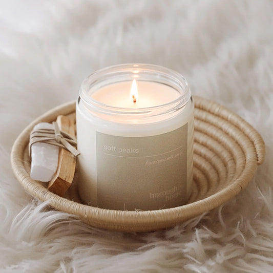 Soft Peaks Candle