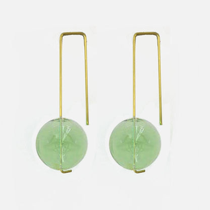 Green Air Bubbles Earrings
