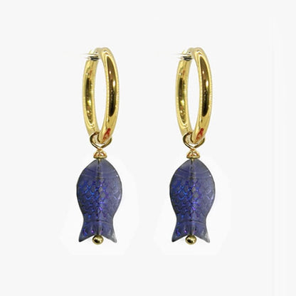 Bluefish Hoop Earrings