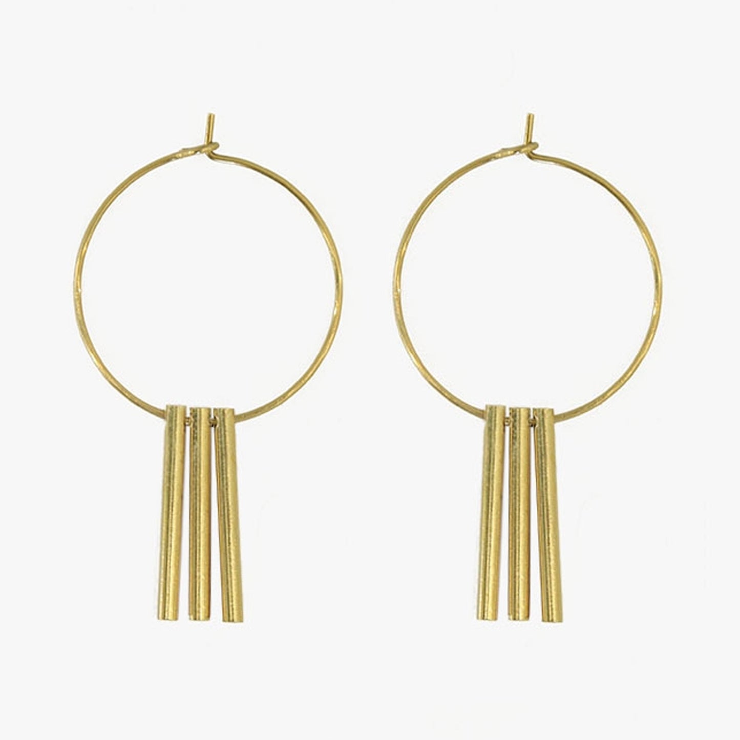 Rod Trio  Hoop Earrings