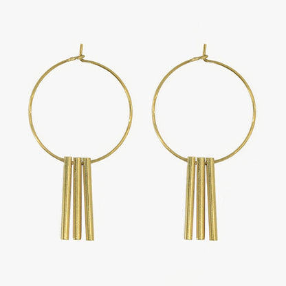Rod Trio  Hoop Earrings