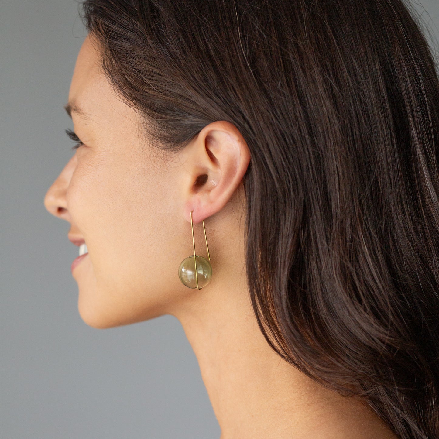 Green Air Bubbles Earrings