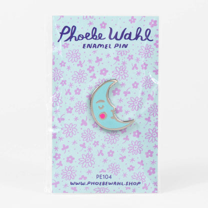 Phoebe Wahl: Crescent Moon Enamel Pin