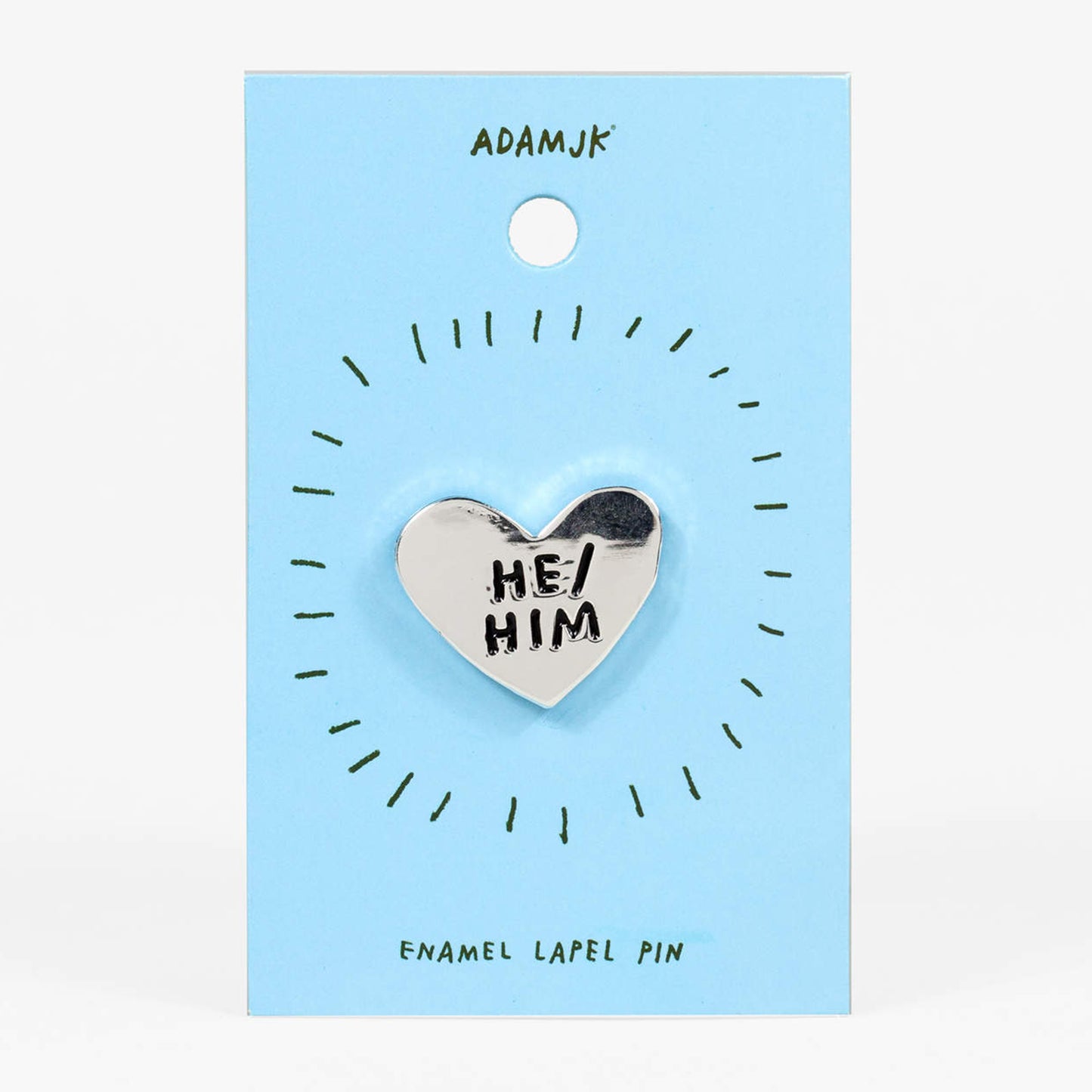 Adam J Kurtz Pronoun Pin