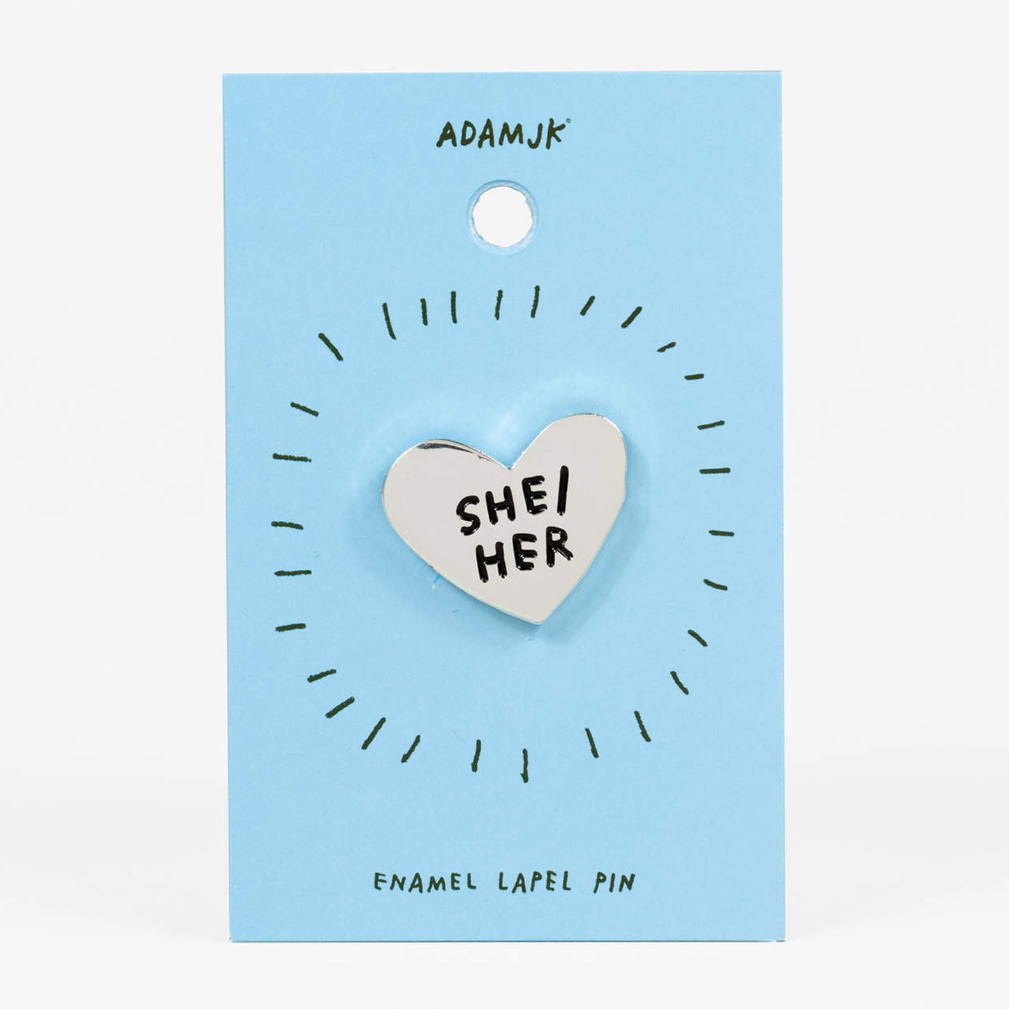 Adam J Kurtz Pronoun Pin