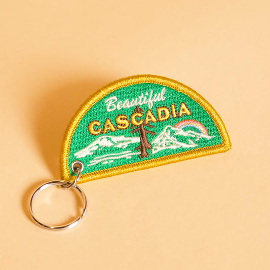 Beautiful Cascadia Patch Keychain