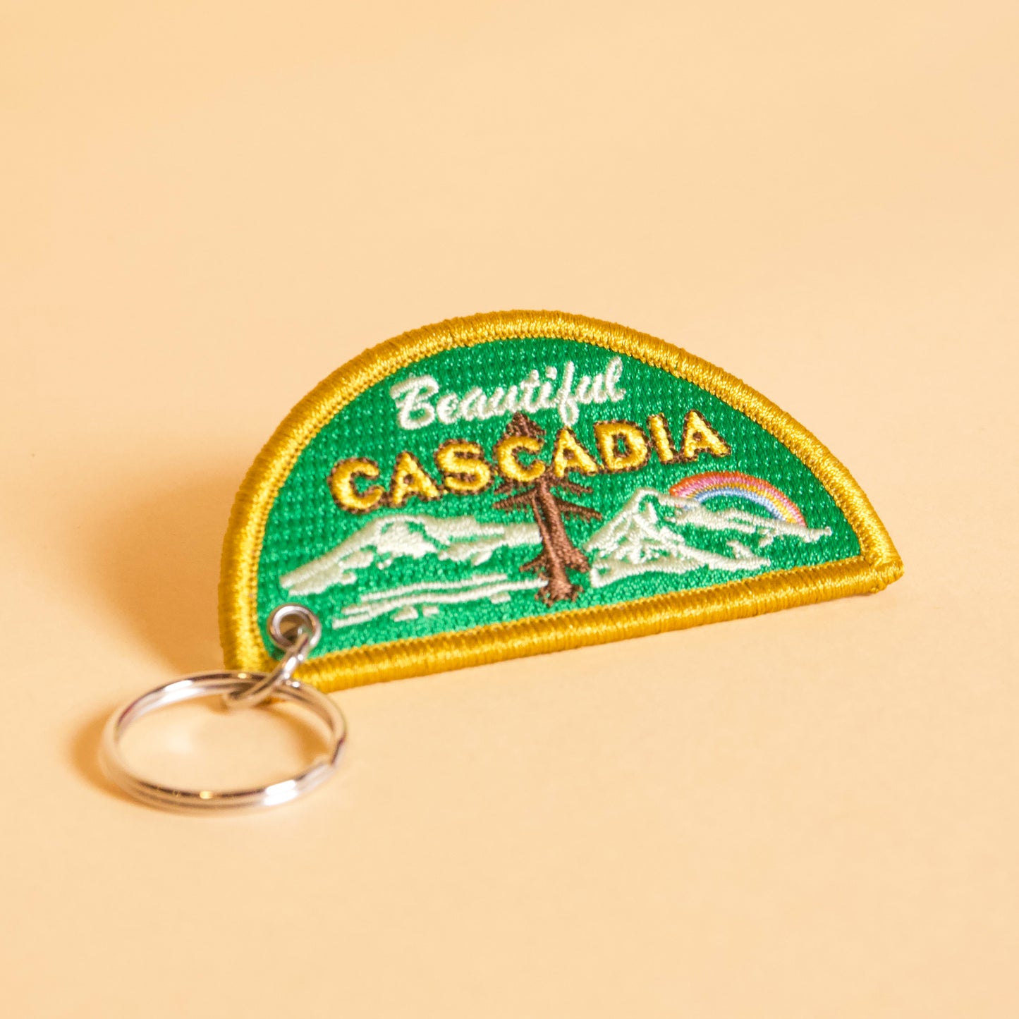 Beautiful Cascadia Patch Keychain