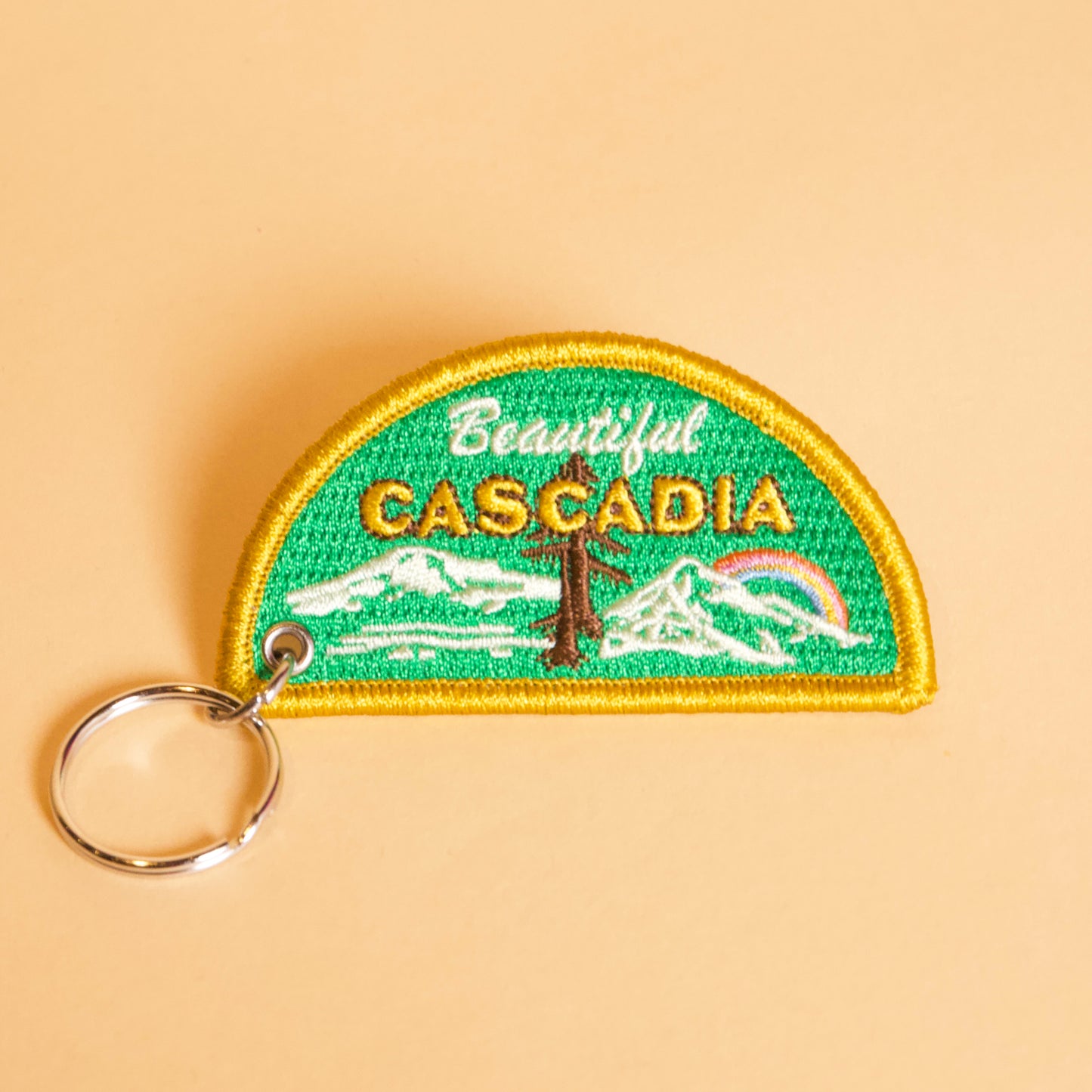 Beautiful Cascadia Patch Keychain
