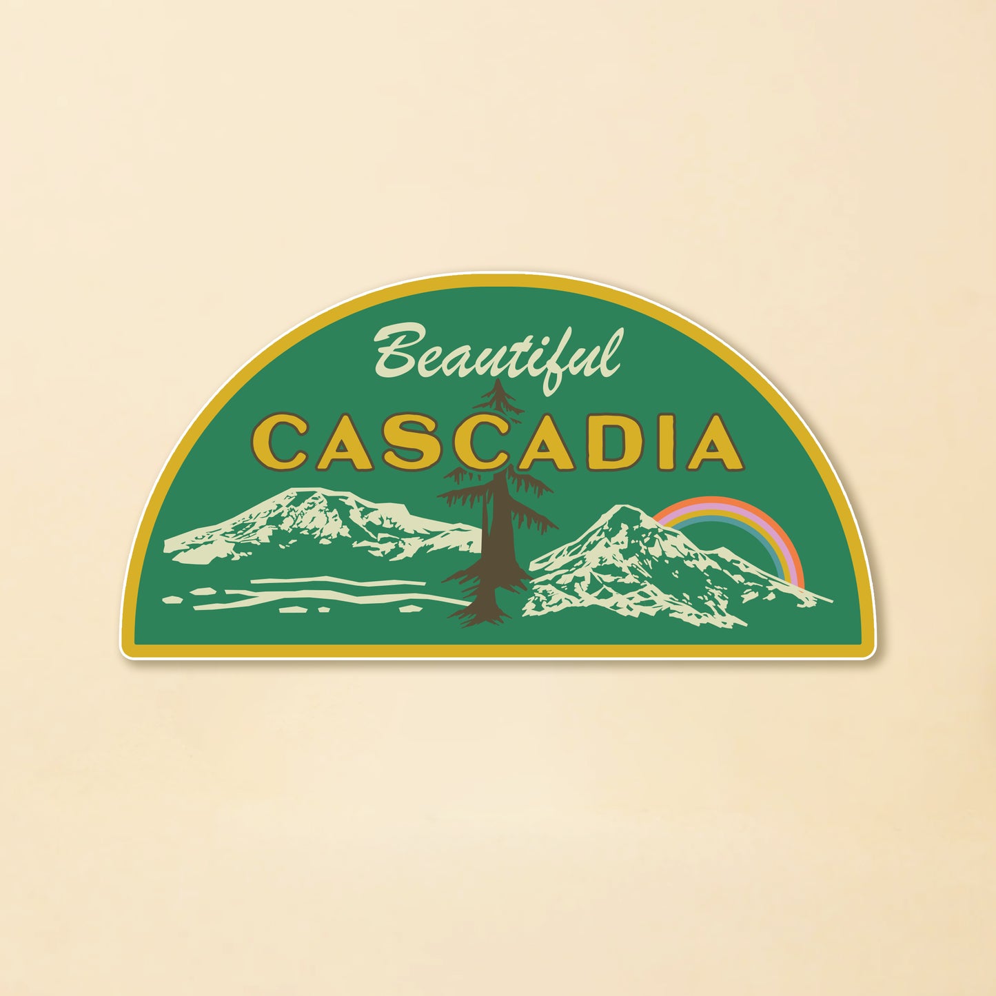 Beautiful Cascadia Sticker