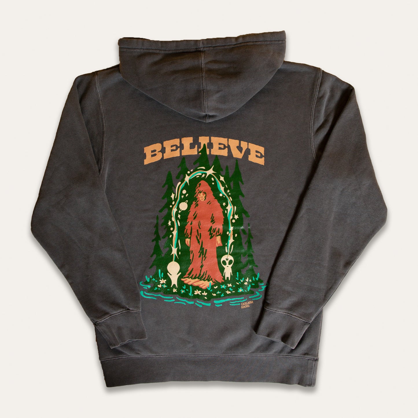 Believe Bigfoot Hoodie (Black)