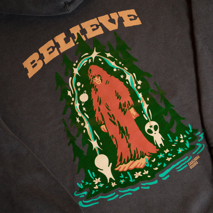 Believe Bigfoot Hoodie (Black)