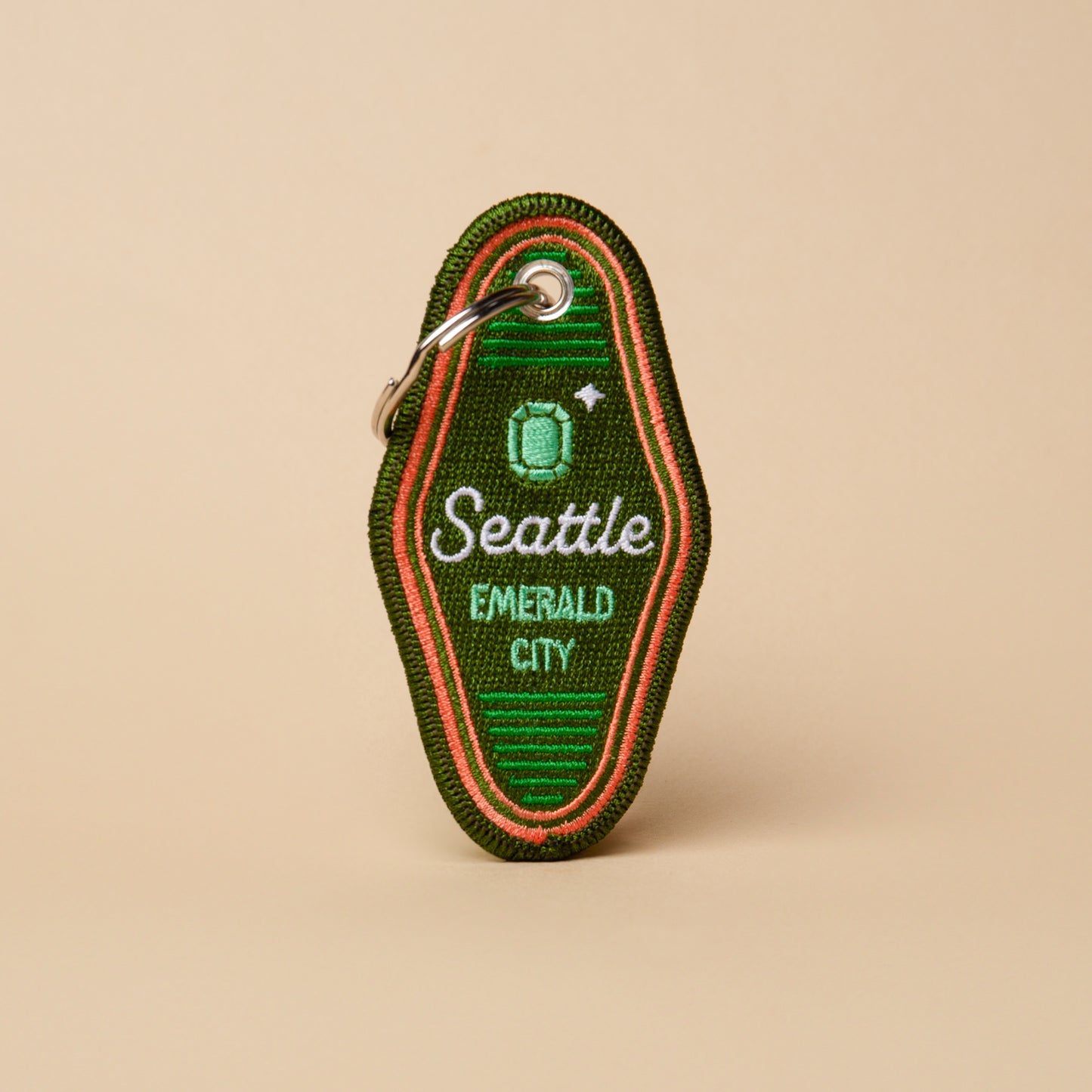 Emerald City Patch Keychain