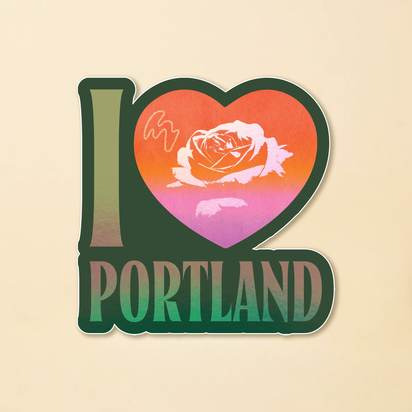 I Heart Portland Sticker