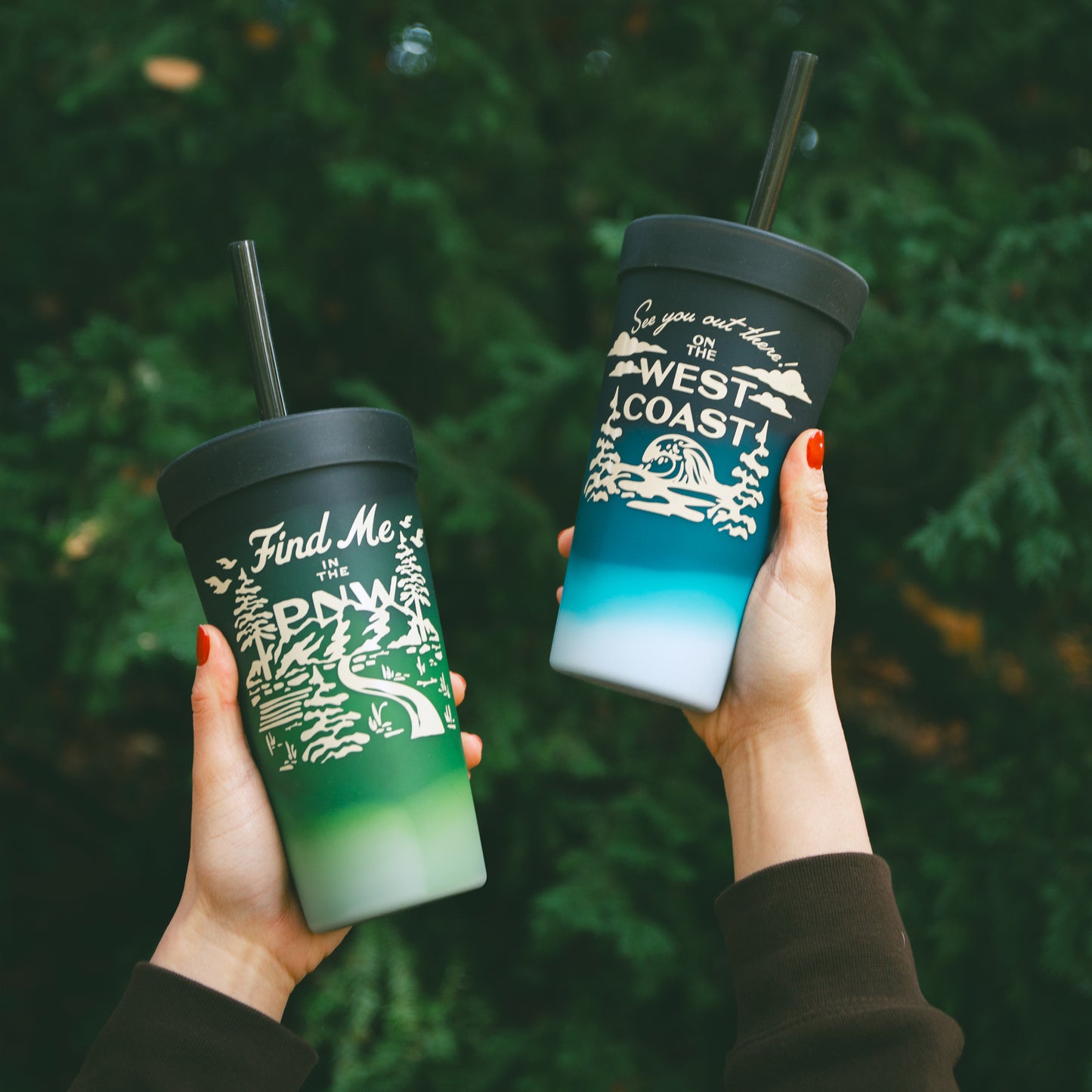 West Coast Straw Tumbler