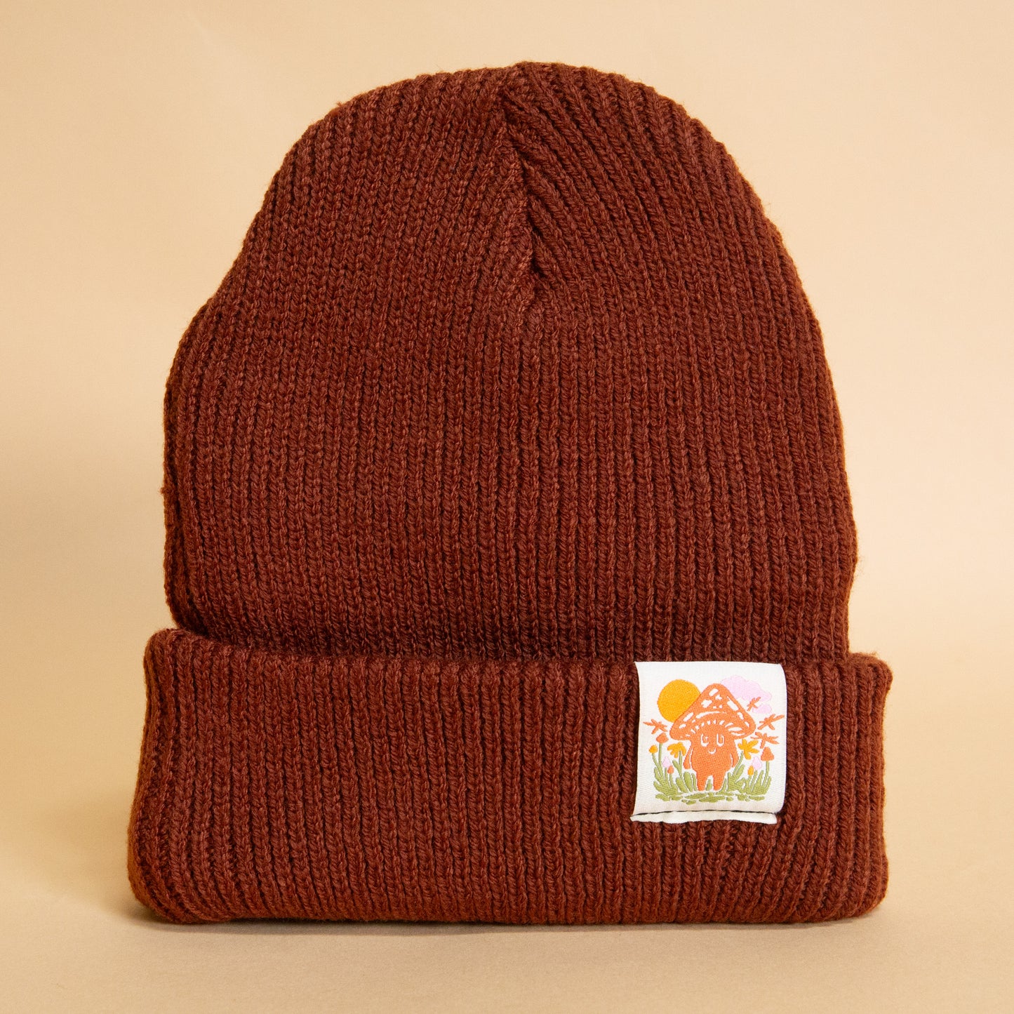 Little Mushroom Kids Beanie (Rust)