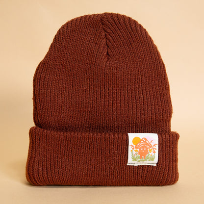 Little Mushroom Kids Beanie (Rust)